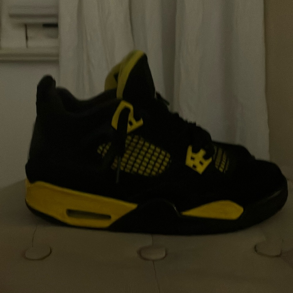 Nike Air Jordan Black and Yellow Sneakers